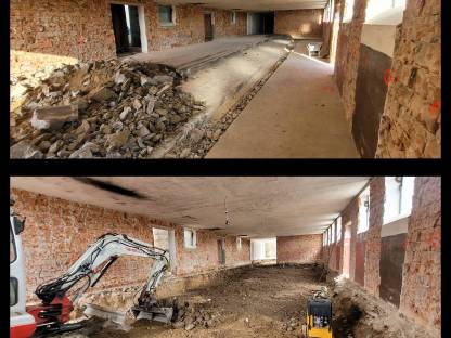 Bild 3:Erdbewegung und Holzschlägerung