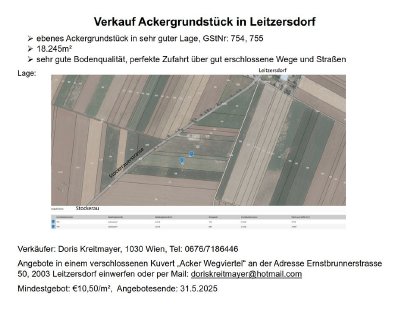 Bild 2:Ackerfläche in Leitzersdorf