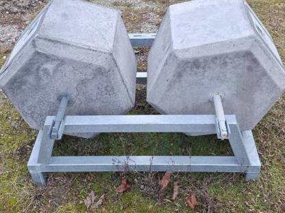 Bild 4:Frontgewichte von 400 kg bis 750 kg