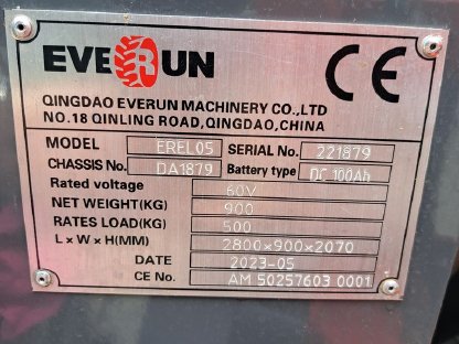Bild 3:Everun EREL 05 Elektrohoflader