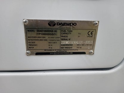 Bild 5:Notstromaggregat Daewoo DDAF10500DSE-3G