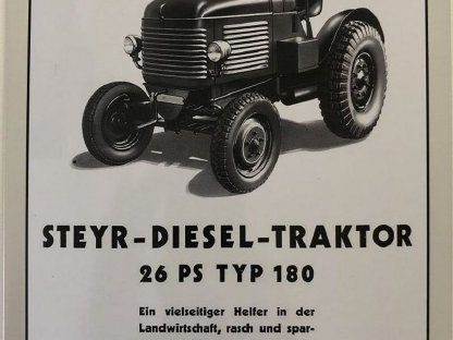 Blechschild 40 x 30 cm Steyr Traktor Typ 180 - 26PS