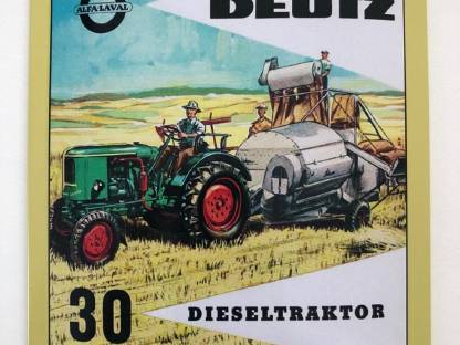3 Blechschilder von Deutz Traktoren 30 x 20 cm