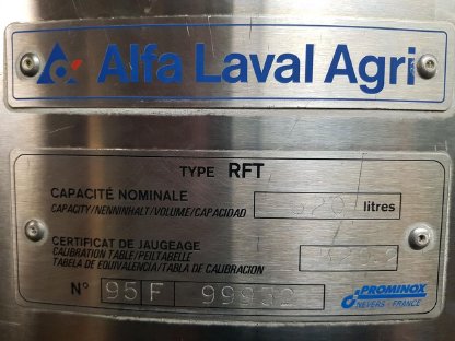 Bild 5:520 l Edelstahltank inkl. Kühlung Alfa Laval