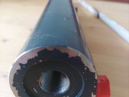 Bild 4:Doppelwirkender Hydraulikzylinder, Lenkung (Pinzgauer)