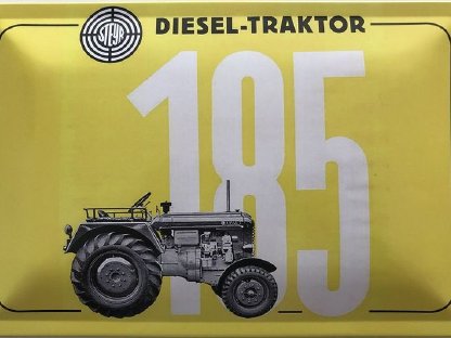 Blechschild 40 x 30 cm Steyr Traktor Typ 185