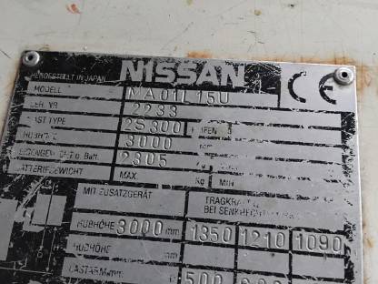 Bild 2:Nissan Elektrostapler NA01L15U