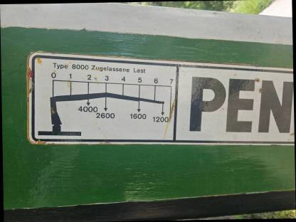 Bild 2:Penz 8000 KPM (Kran Hiab)