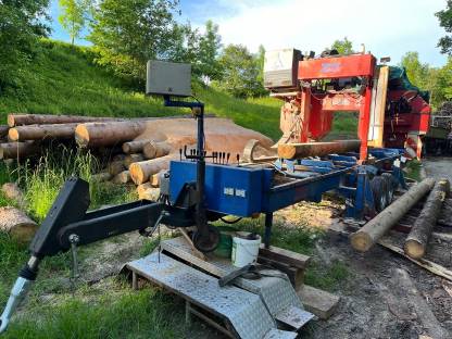 Bild 8:Sägewerk/mobile Blockbandsäge