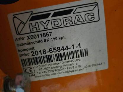Bild 4:Hydrac Schneepflug