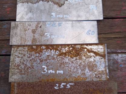 Bild 5:Blechreste 2, 3, 4, 5, 6 mm