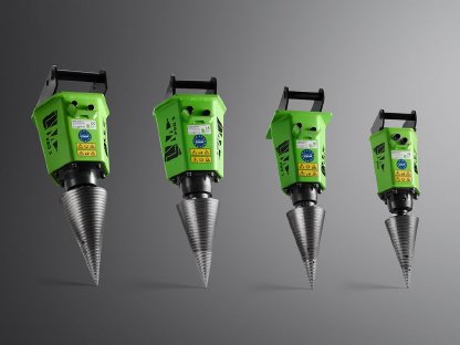 Bild 6:Kegelspalter mit Konsole für Rückewagen 800-1.100 cm