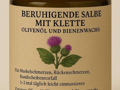 Klettencreme bei Bandscheibenvorfall