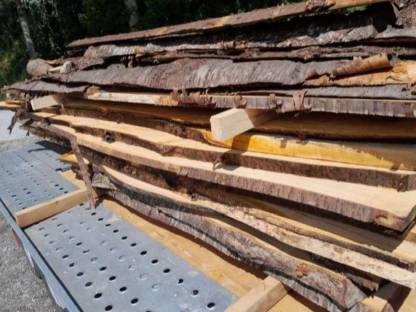 Bild 2:Kirsch-Holz Bretter und Pfosten, Wildkirsch Holz, Waldkirsch