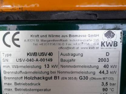 Bild 2:KWB Hackschnitzelheizung