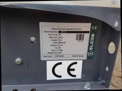 Bild 3:Stromaggregat 40 kW neu