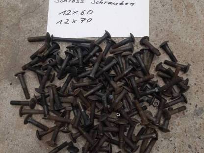 Schwarze Schlossschrauben 12x60/70