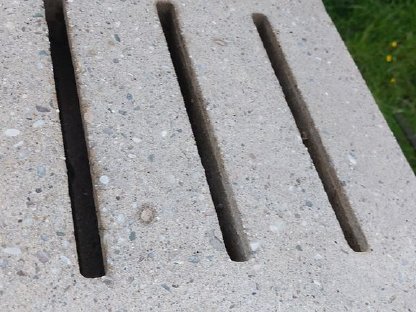 Bild 2:Betonspalten, Traunsteinfahrsilo