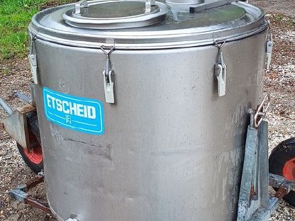Etscheid Milchtank 510 l mit Transportwagen