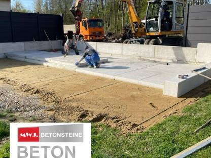 Bild 4:Betonstein Bodenplatten Betonblöcke