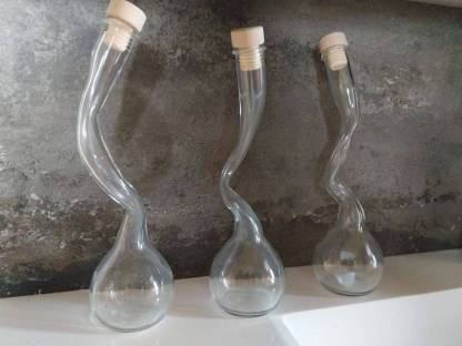 Bild 2:Glasflasche Tulipano für Schnaps oder Likör mit Korken