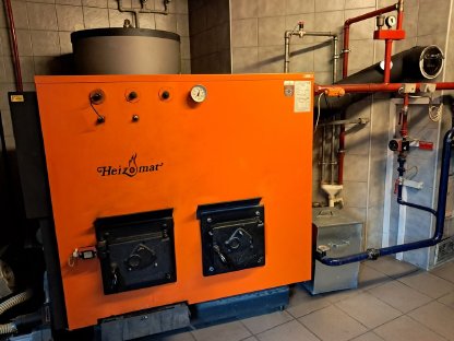 Heizomat 60 kW Hackgutheizung komplett