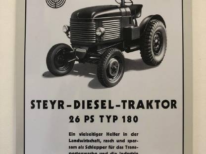 Blechschild 30 x 20 cm Steyr Typ 180