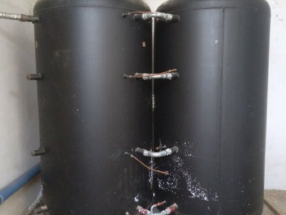 2 Stk. Pufferspeicher mit je 3.000 l, Druckbehälter, Kessel