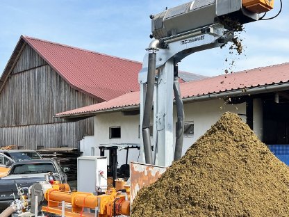 Separator MS310 mobil mit Hebemast und Störstoffabscheider