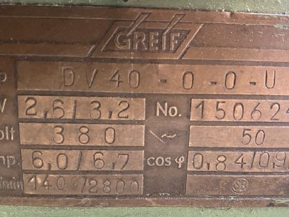 Bild 4:Doppelseitiger Schleif- und Polierbock Fa. Greif DV 40 - 0 - 0 - U