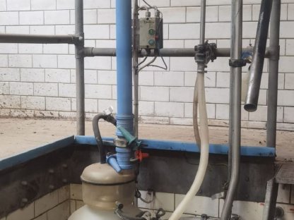 Bild 4:Melkstand Doppelvierer Alfa Laval