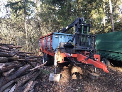 Bild 3:Forstkran, Rückewagen, Forstanhänger Igland