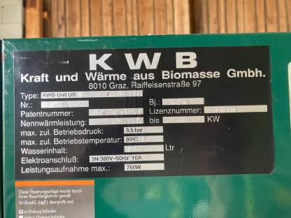 Bild 2:KWB Hackschnitzelheizung