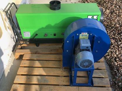 Bild 4:Containertrocknungsanlage 1 Ventilator