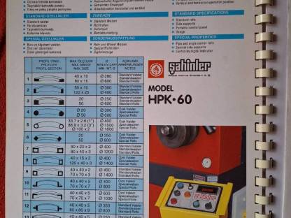 Bild 2:Profilbiegemaschine SAHINLER HPK 60