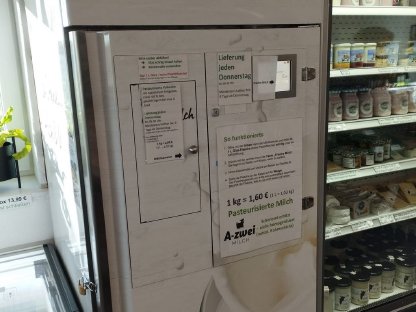 Bild 2:Milchautomat