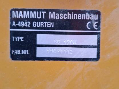 Verkaufe Mammut Silozange