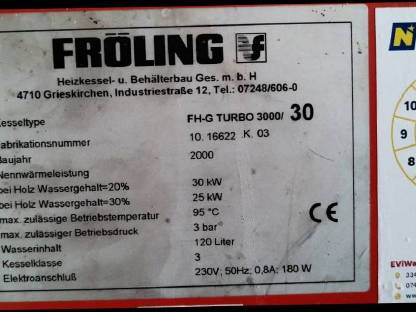 Bild 2:Heizkessel Fröling FHG Turbo 3000