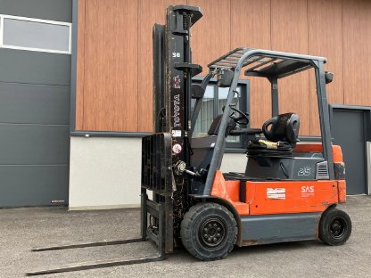 TOYOTA El.-Gabelstapler 2.500 kg, 6 m Hubhöhe, Modell 7FBMF25