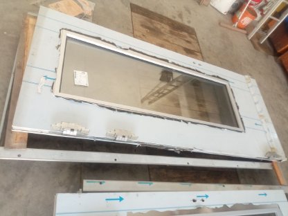 Edelstahltür sehr hochwertig 1.060x2.615 neu
