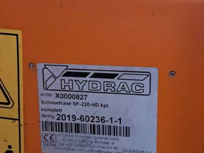 Bild 4:Schneefräse Hydrac SF-220-HD