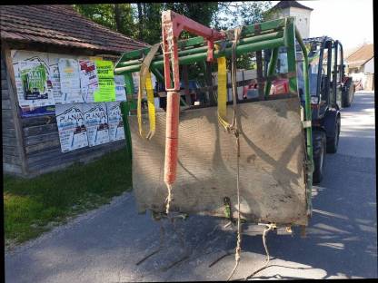 Klauenpflegestand für Dreipunkt, umlegbar