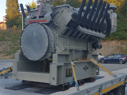 Deutz V12 Motor luftgekühlt KHD Oldtimer Stationärmotor