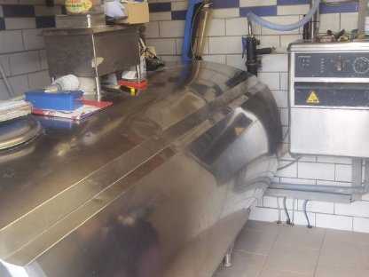 Bild 3:Melkstand Doppelvierer Alfa Laval
