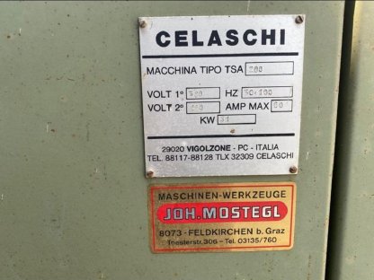 CELASCHI TSA 200 Automatischer Doppelendprofiler