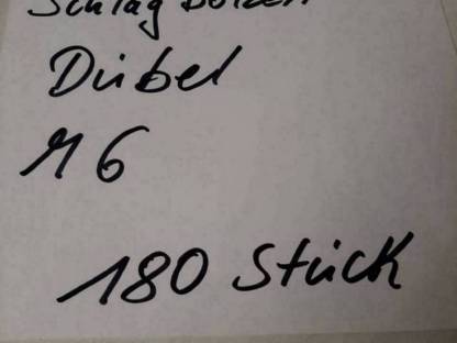 Bild 3:6 mm Schlagbolzen Dübel M6