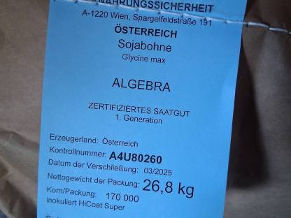 Z Saatgut Sojabohne Bio Algebra