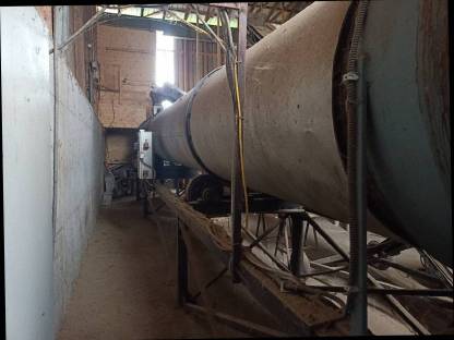 Bild 4:Trommel-Trockner, Bunker, Förderband