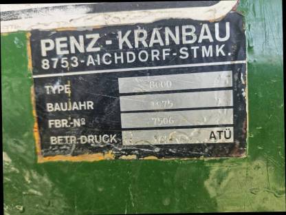 Bild 3:Penz 8000 KPM (Kran Hiab)