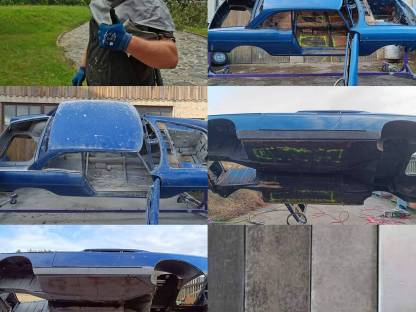 Bild 7:Das mobile Sandstrahlen von gebrauchten Landmaschinen